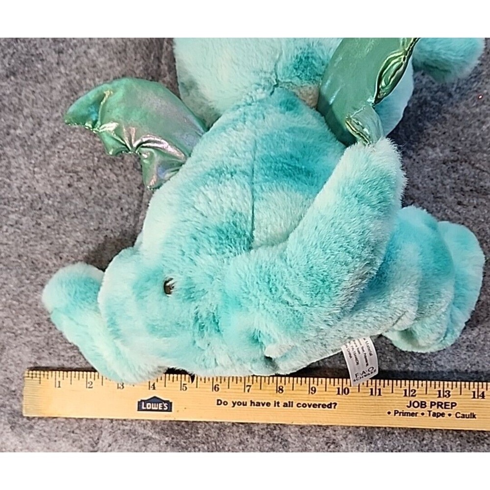 FAO SCHWARZ Dragon Lights Up & Growls Plush Toy Stuffed Animal Glows Blue 13" - Picture 7 of 8